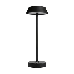 Energize Black LED Rechargeable Desk Table Lamp with Touch Sensor