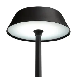 Energize Black LED Rechargeable Desk Table Lamp with Touch Sensor