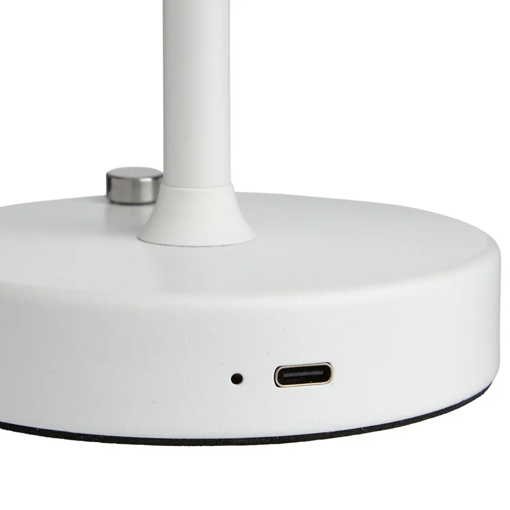 Energize White LED Rechargeable Desk Table Lamp with Touch Sensor