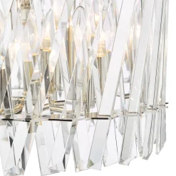 Entwine 6 Light Polished Nickel & Crystal Pendant Ceiling Light