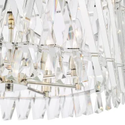 Entwine 8 Light Polished Nickel & Crystal Pendant Ceiling Light