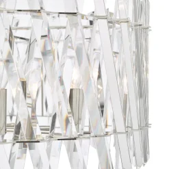 Entwine 8 Light Polished Nickel & Crystal Pendant Ceiling Light