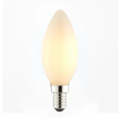 E14/SES 4w LED Candle Coated Warm White Dimmable Light Bulb