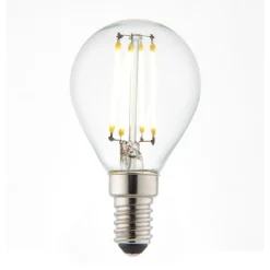 E14/SES 4w LED Golf Clear Cool White Dimmable Light Bulb