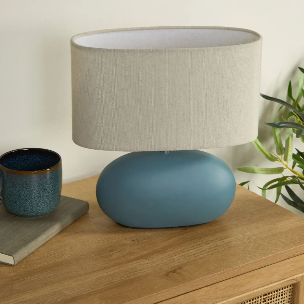 Eveline Blue Ceramic Table Lamp