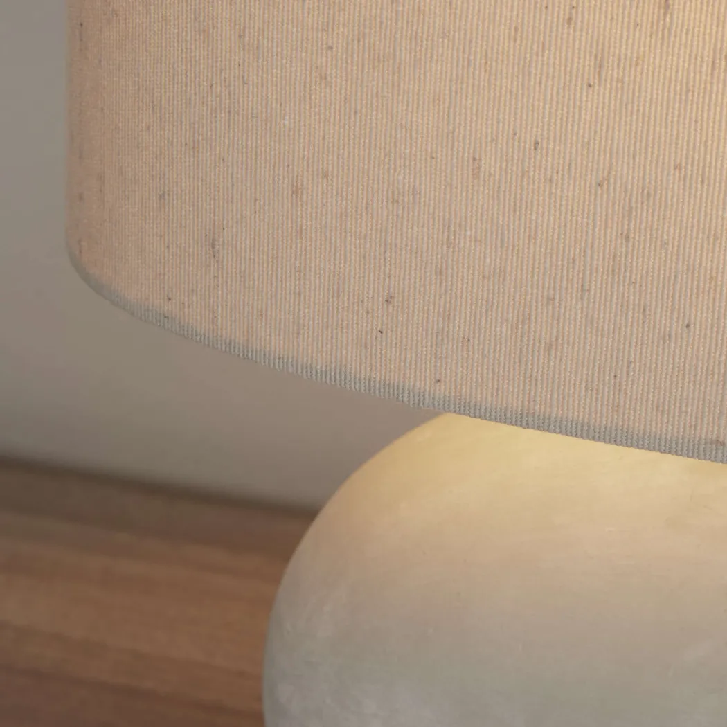 Eveline Grey Ceramic Table Lamp