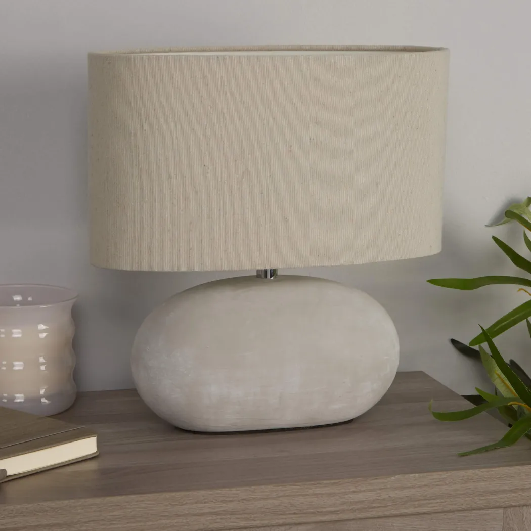 Eveline Grey Ceramic Table Lamp