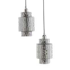 Evelle 5-Light Chrome Cascading Pendant