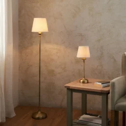 Fable Antique Brass LED Rechargeable Touch Table Lamp