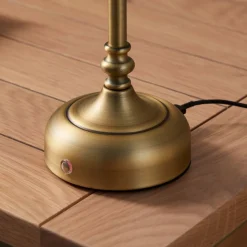 Fable Antique Brass LED Rechargeable Touch Table Lamp