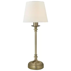 Fable Antique Brass LED Rechargeable Touch Table Lamp