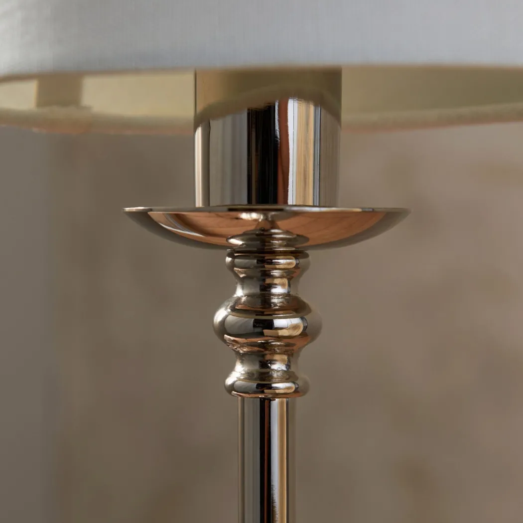 Fable Polished Chrome LED Rechargeable Touch Table Lamp
