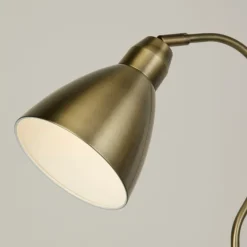 Fairfax Antique Brass Task Floor Lamp