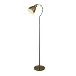Fairfax Antique Brass Task Floor Lamp