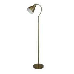 Fairfax Antique Brass Task Floor Lamp
