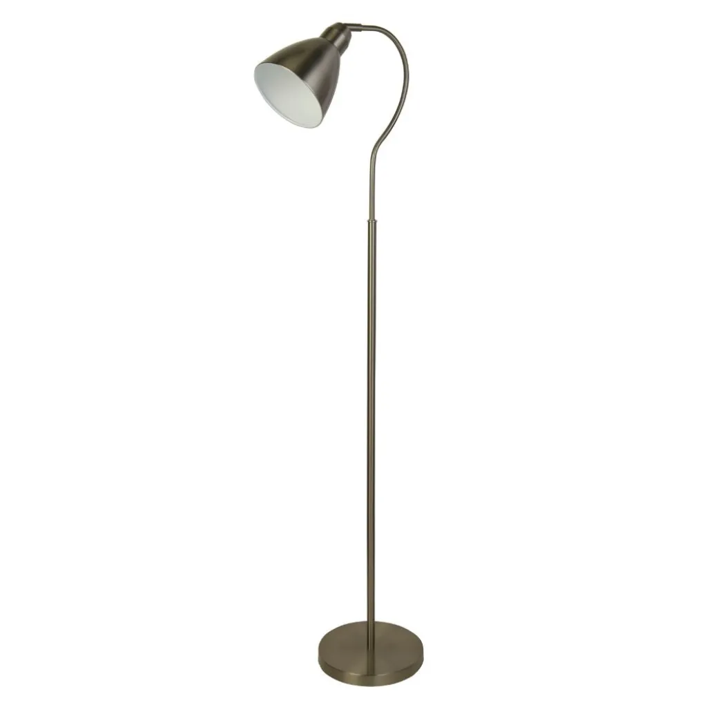 Fairfax Satin Silver Task Floor Lamp