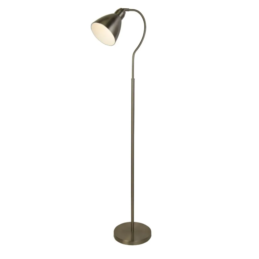 Fairfax Satin Silver Task Floor Lamp