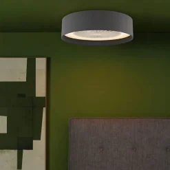 Fan Grey LED Flush