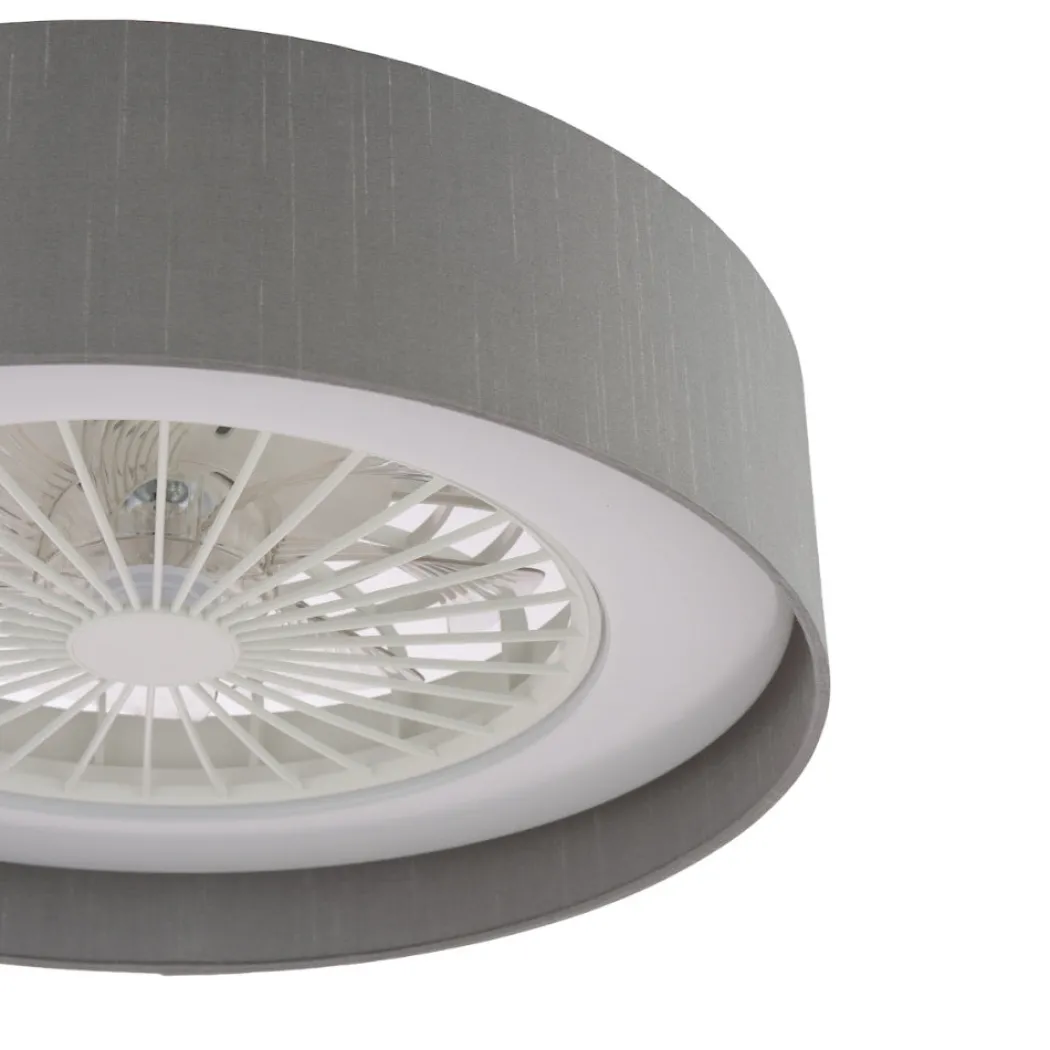 Fan Grey LED Flush