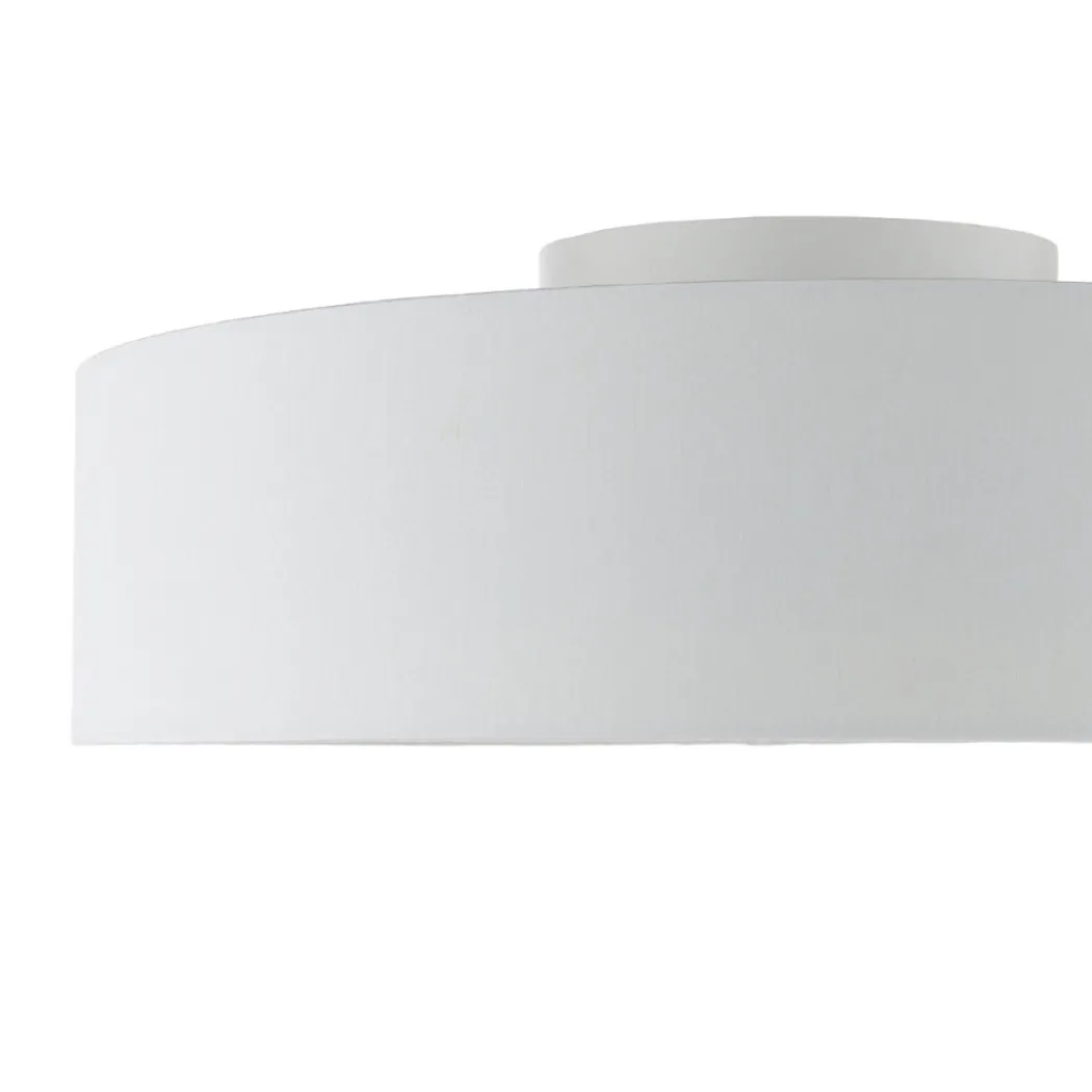 Fan White LED Flush