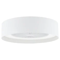 Fan White LED Flush