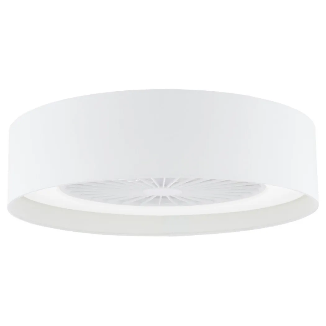 Fan White LED Flush