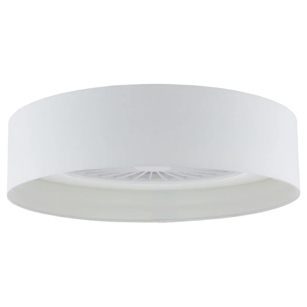 Fan White LED Flush