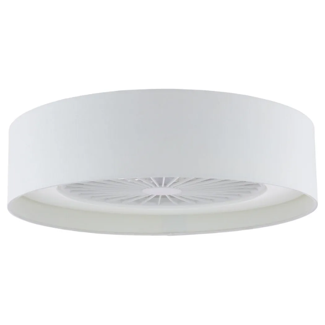 Fan White LED Flush