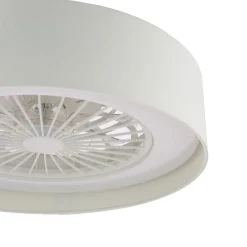 Fan White LED Flush