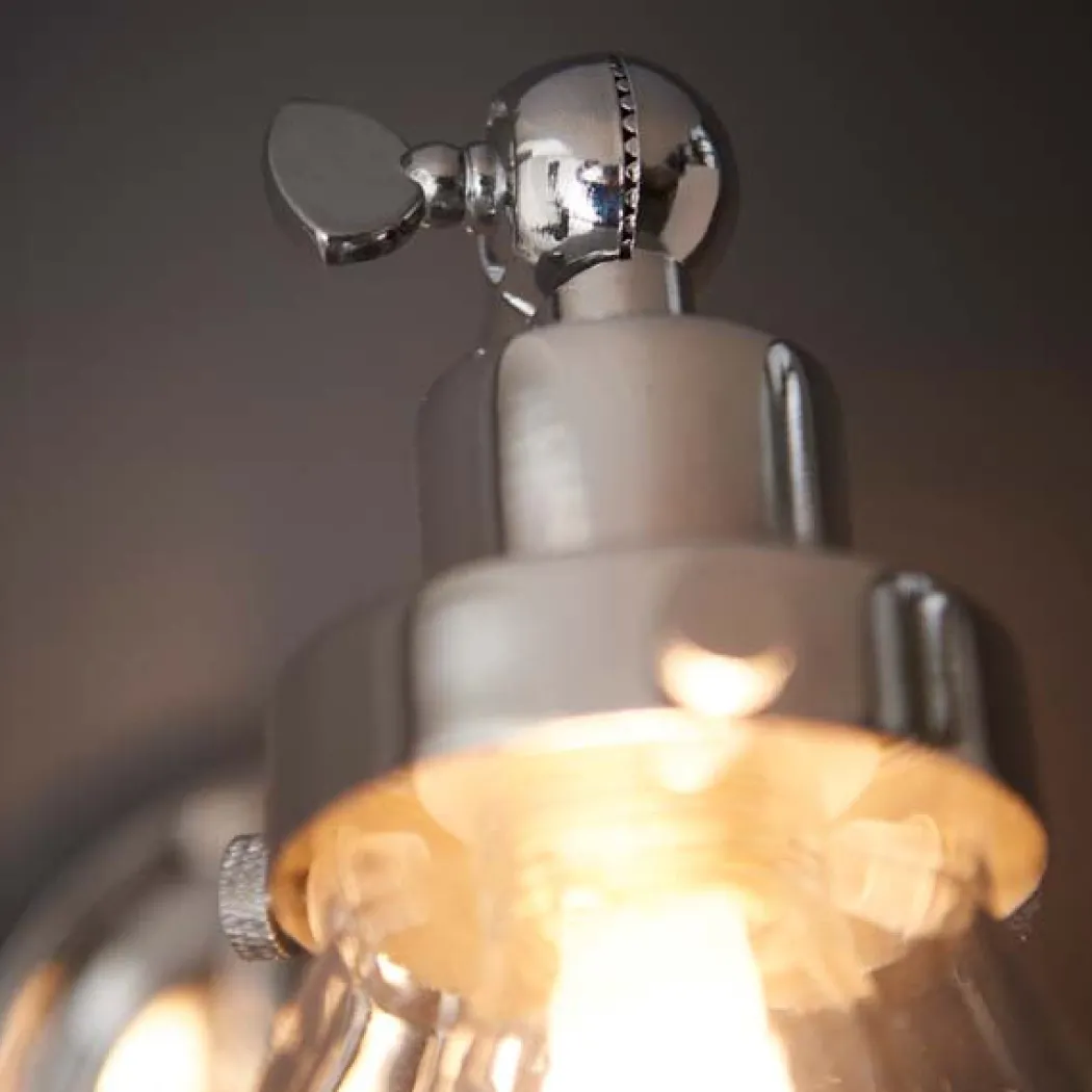 Faraday Polished Chrome IP44 Wall Light