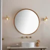Faraday Satin Brass IP44 Wall Light