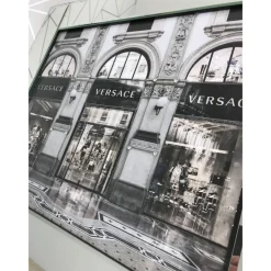 Fashion Store 2 Liquid Art with Mirrored Frame 66x56cm