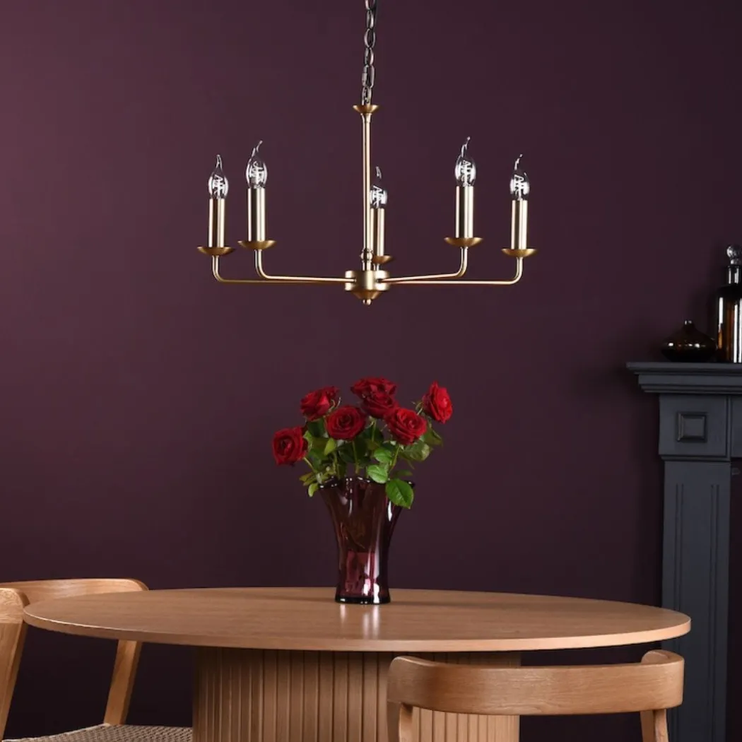 Favian 8-Light Matte Bronze Chandelier
