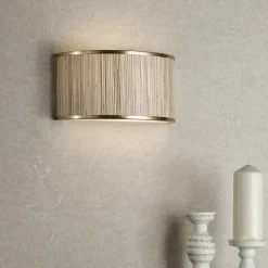 Fenella 2 Light Gold Wall Light