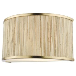 Fenella 2 Light Gold Wall Light