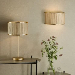 Fenella 2 Light Gold Wall Light