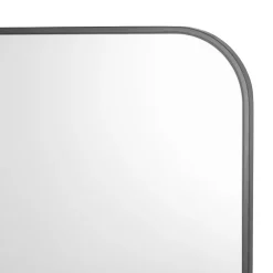 Firuz Matte Black Square Mirror