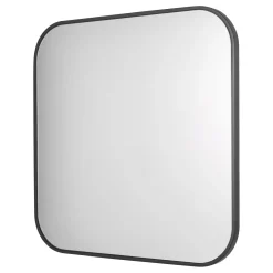 Firuz Matte Black Square Mirror