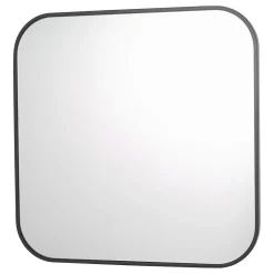 Firuz Matte Black Square Mirror