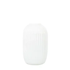 Fjord Medium White Vase