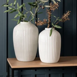 Fjord Medium White Vase
