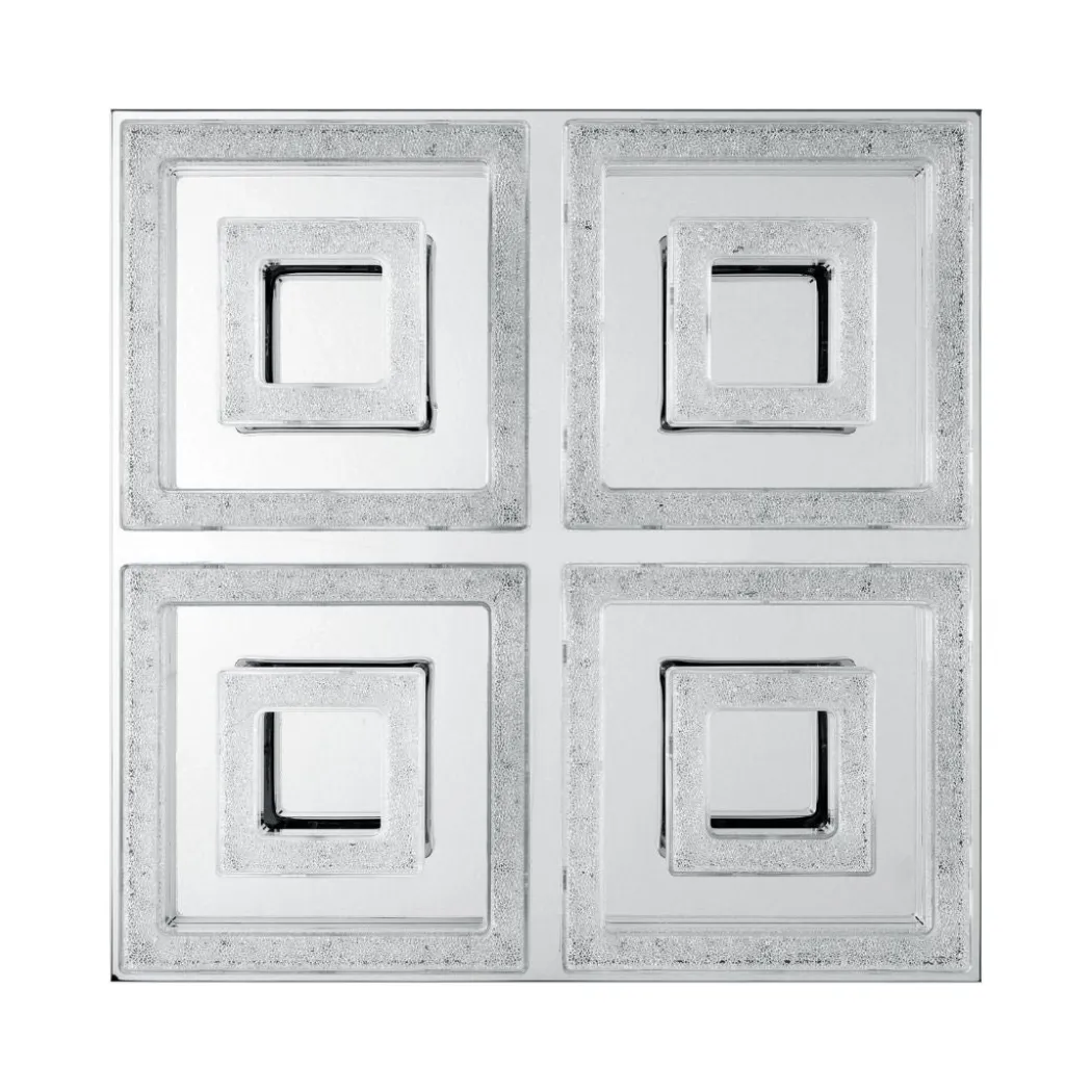 Fradelo Polished Chrome LED Flush Ceiling Light Large