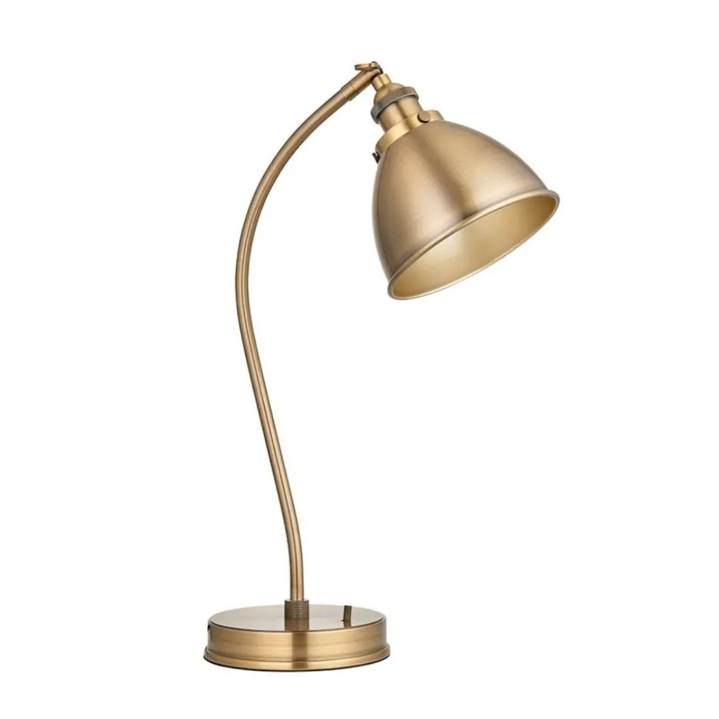 Franklin Antique Brass Desk Table Lamp