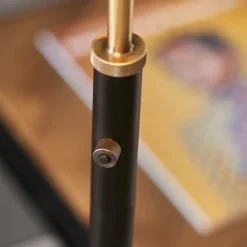Franklin Black & Antique Brass Task Floor Lamp