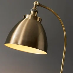 Franklin Black & Antique Brass Task Floor Lamp