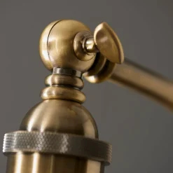 Franklin Black & Antique Brass Task Floor Lamp