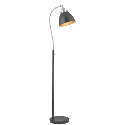 Franklin Black and Pewter Task Floor Lamp