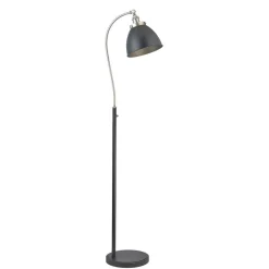 Franklin Black and Pewter Task Floor Lamp