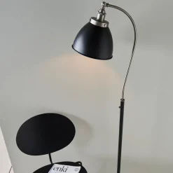 Franklin Black and Pewter Task Floor Lamp