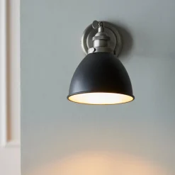 Franklin Pewter Adjustable Wall Light